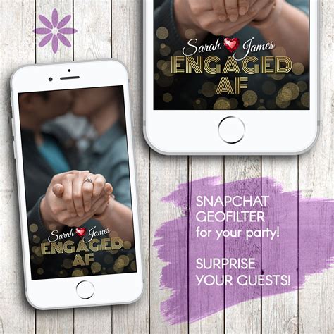 Engagement Snapchat Geofilter Engagement Filter Engagement Geofilter Custom Engagement Party ...