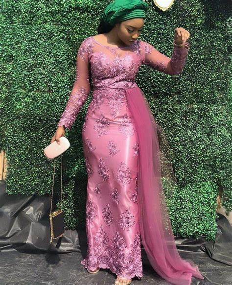 Latest Aso Ebi Styles 2019 Lace Gown Styles Nigerian Lace Dress Lace Dress Styles