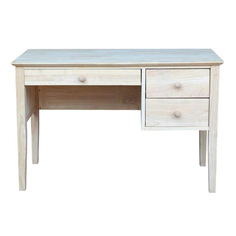 International Concepts Unfinished Solid Wood 46 In W 3 Drawer Brooklyn