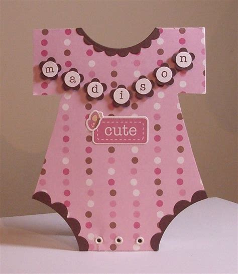My Stamping Addiction Onesie Baby Card