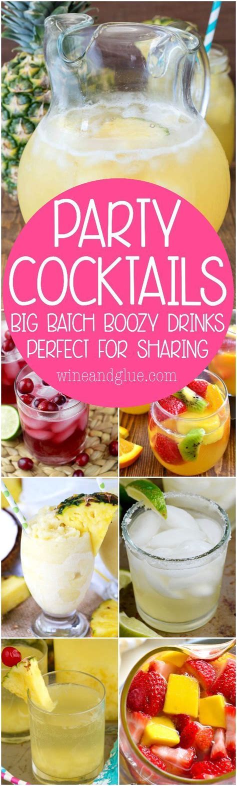 these party cocktails are perfect for making for a crowd they make a big pitcher s worth or