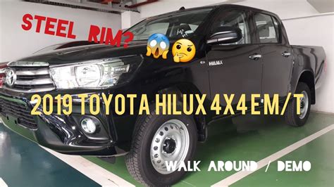 2019 Toyota Hilux 4x4 E Manual Attitude Black Walk Around Demo