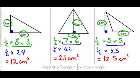 Area Of A Triangle Mr Morley Maths Youtube