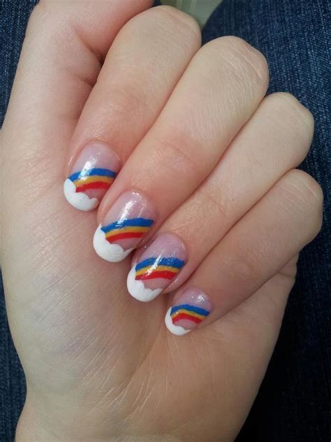 It works great for such events as valentine's day. Rainbow Nail Art · How To Paint A Rainbow Nail Manicure ...