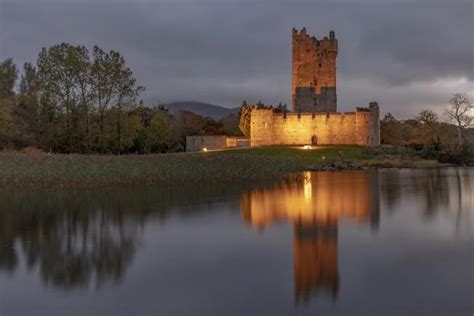 Historic Ross Castle At Dusk In Killarney National Park Ireland