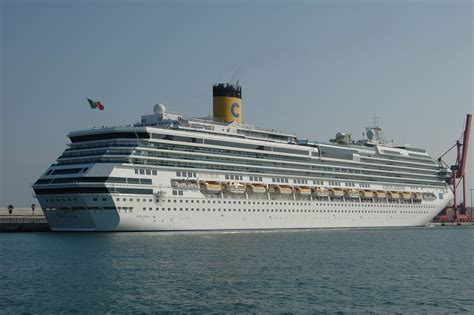 Cruise Ship Costa Serena At Barcelona