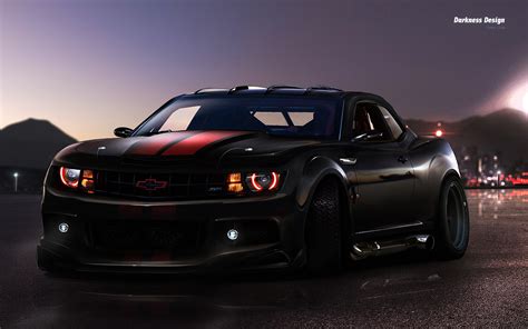 Dark Cars Tuning Chevrolet Camaro Wallpapers Hd Desktop And Mobile Backgrounds