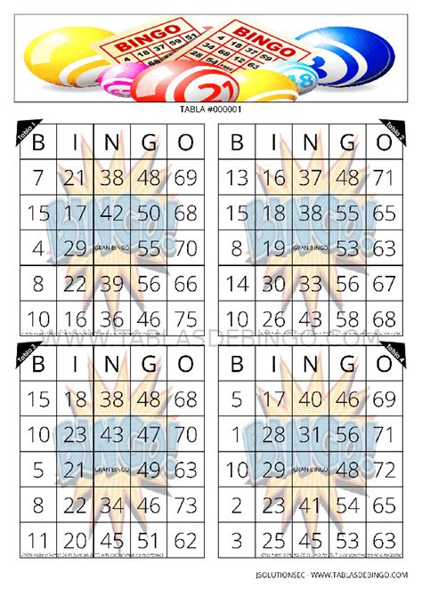 Pdf Tablas De Bingo Para Imprimir Tablas De Bingo Personaliza Porn