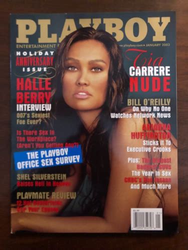 Playboy Magazine January Tia Carrere Nude Halle Berry Interview Ebay