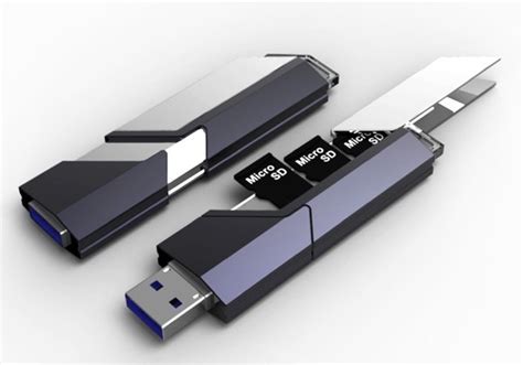 Design Concept Usb Flash Drive Expandable With Microsd Cards Slashgear