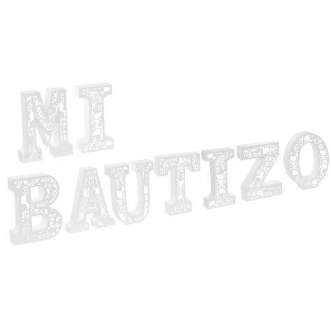 Decostar™ Decorative Light Mi Bautizo Each Letter 19¾ Tall White