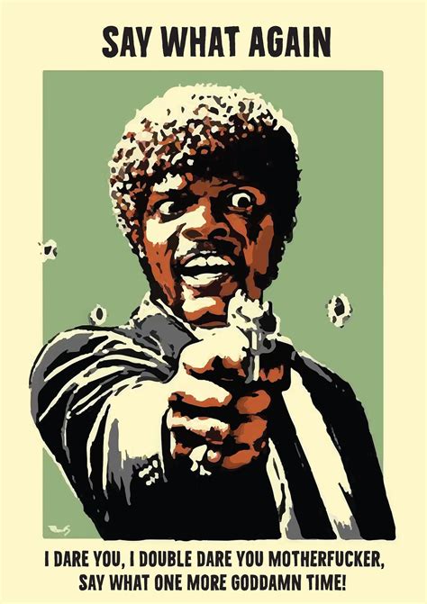 Say What Again Samuel L Jackson Poster Digital Print Etsy Uk