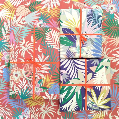 Tropical Print Wrapping Paper T Wrap Collection By Elvira Van