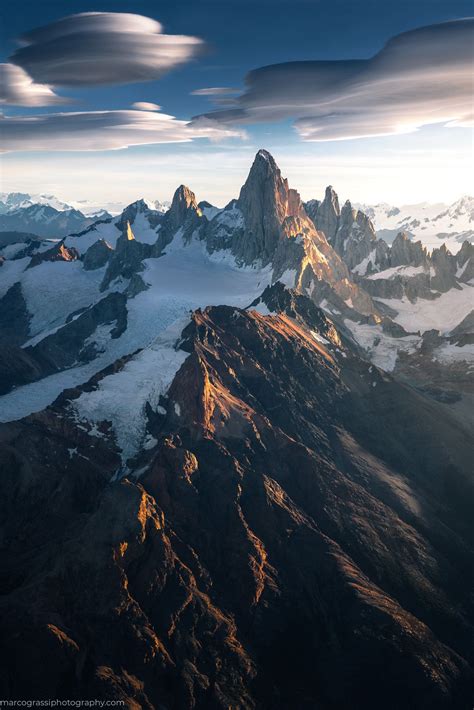 The Andes From A Sunset Flight Around El Chalten Can You Recognize
