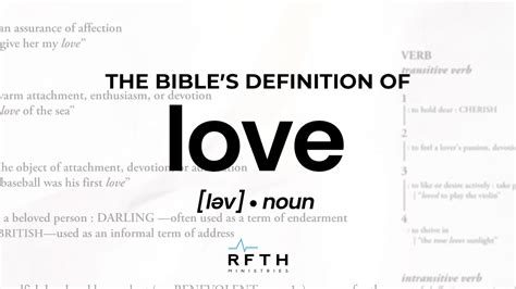 The Bibles Definition Of Love Youtube