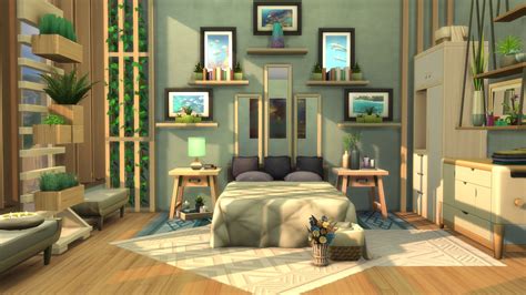 Ladymanatee Gaming On Twitter A Cozy Modern Bedroom Built In The Sims