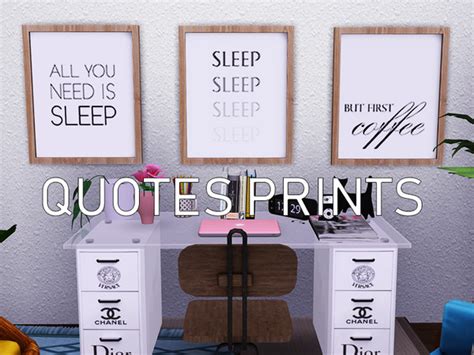 The Sims Resource Quotes Prints 1