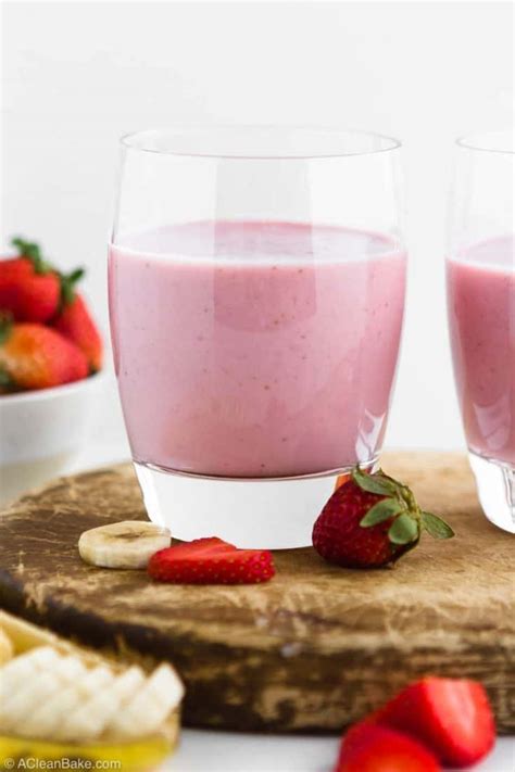 High Protein Strawberry Banana Smoothie A Clean Bake