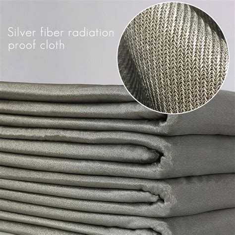 100 Soft Silver Fiber Anti Radiation Fabric Conductive Emf Emi Rf Rfid