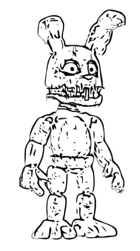Spring Trap Coloring Page In 2020 Fnaf Coloring Pages Minion