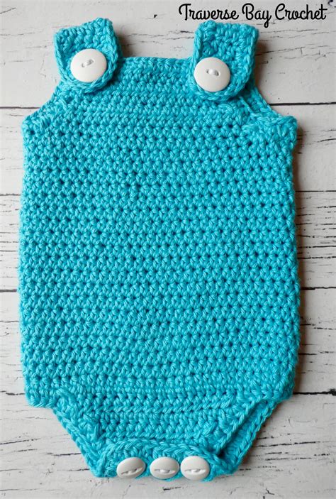 Baby Onesie Crochet Romper Pattern Set Quick Simple Easy Pdf Etsy