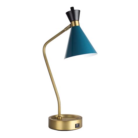 Metal Desk Lamp With Usb Charger