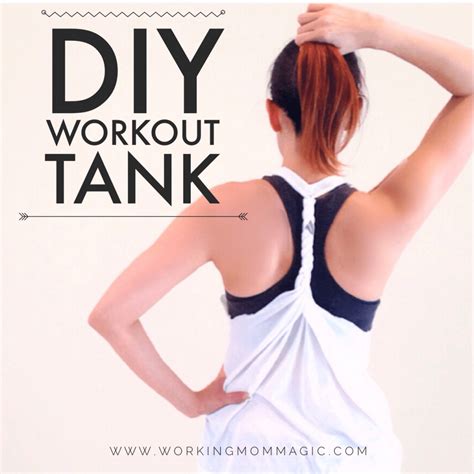 Whether you are buying for friends, or you cant decide on a favorite and want to treat yourself to some stylish workout apparel. DIY Workout Tanks - Working Mom Magic