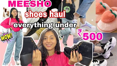 Meesho Shoes Haul 👟 Everything Under Rs 500 😍 Pravirpallavi Youtube