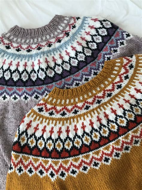 Knitting Pattern Fair Isle Sweater Knitting Pattern Nordic Sweater