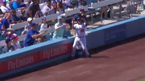 Dodgers Ballgirl Saves Fan From Potentially Taking A Hard Hit Foul Ball