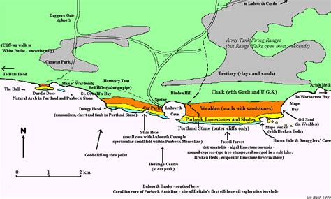 Geology Of The Central South Coast Of England Introduction And Maps