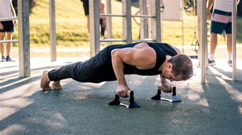 15 Push Up Bar Exercises For All Levels Push Up Bars Push Up Handles