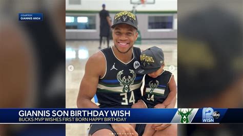 giannis wishes first born son happy birthday youtube
