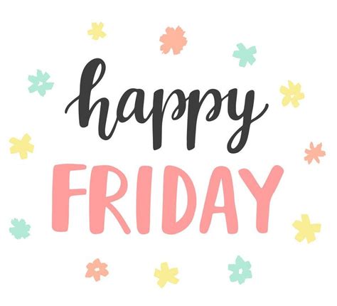 Happy Friday Lettering Hand Written Vector 14782863 Woodlands Primary P3b