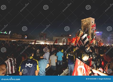 July 15 Coup Attempt Protests In Istanbul Editorial Stock Photo Image