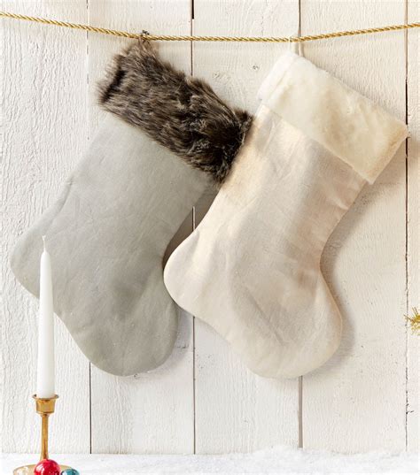 How To Make Fur Trimmed Stockings Joann