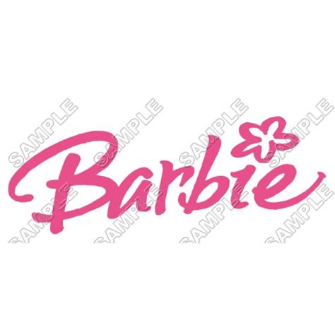 Barbie Logo T Shirt Iron On Transfer Decal 3