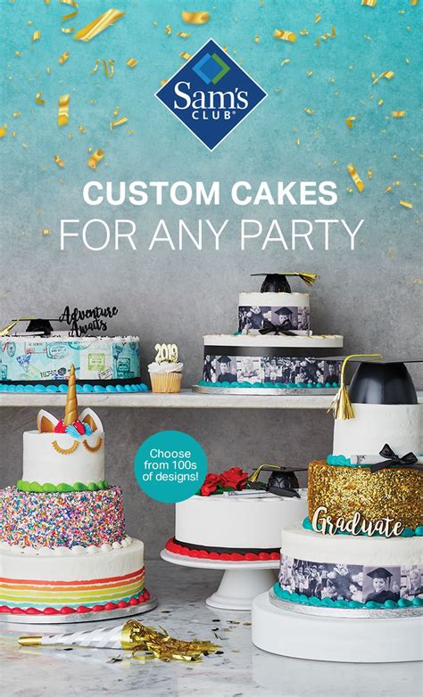 we bake you take the glory choose from 100s of styles at your club sams club cake sams