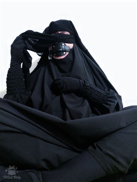 Veiled Amy — Gagged In Niqab Again As Always