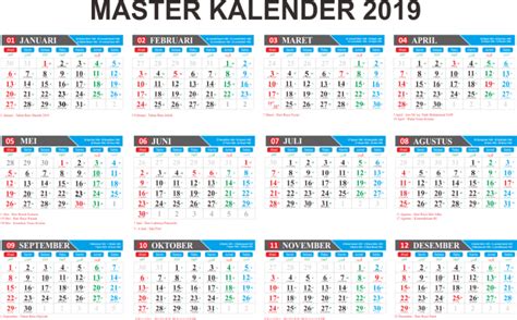 Download Kalender 2019 Pdf Lengkap