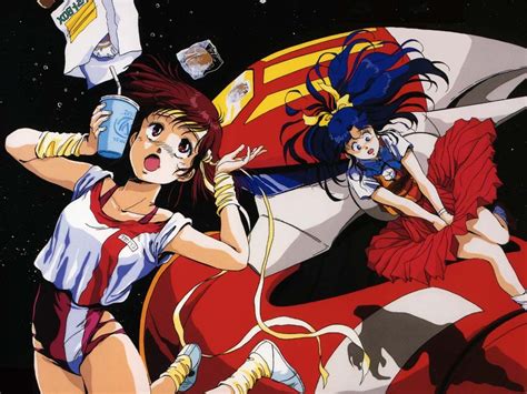 Gunbuster Noriko And Kazumi Anime Japanese Animation Animation Company