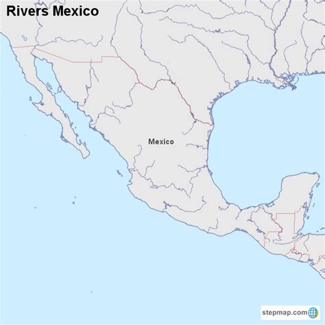 Rivers Of Mexico Map