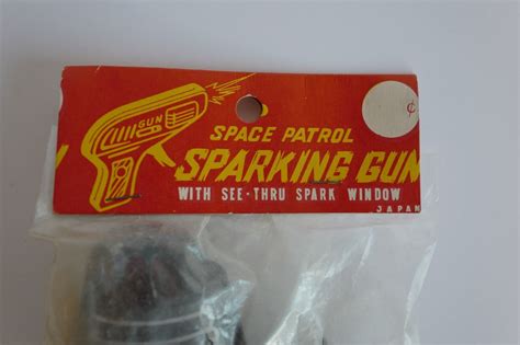 Space Patrol Space Ray Gun Japan Tin Litho 1960s Vintage Mib