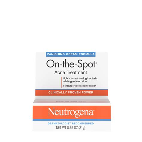 Neutrogena On The Spot Acne Treatment 25 Benzoyl Peroxide 075 Oz