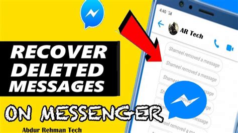 How To Read Unsent Messages On Facebook Messenger Recover You Deleted Messages On Messenger