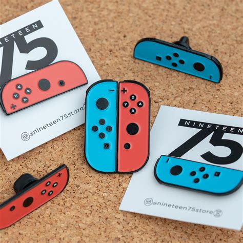 Nintendo Switch Joycon Enamel Pins Etsy Canada