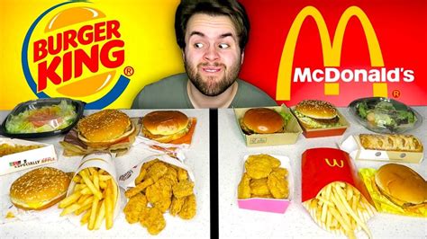 Mcdonalds Vs Burger King Fast Food Restaurant Taste Test Youtube