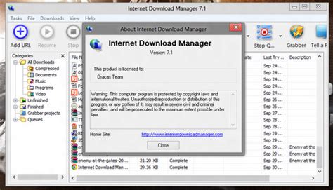 It also features complete windows 8.1 (windows 8, windows 7 and vista) support, page grabber, redeveloped scheduler, and mms protocol support. INTERNET DOWNLOAD MANAGER 7.1 Full Version