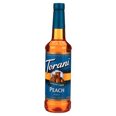 Torani Sugar Free Peach Syrup Tea Flavoring Drink Mix 750ml Walmart