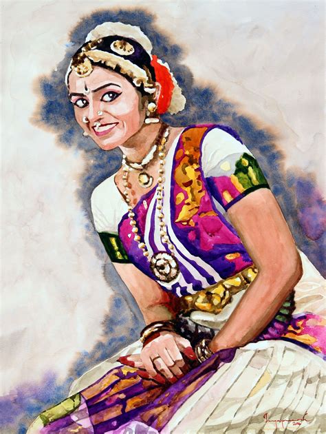 Classical Dancer 08 Dance Paintings Indian Art Paintings Indian